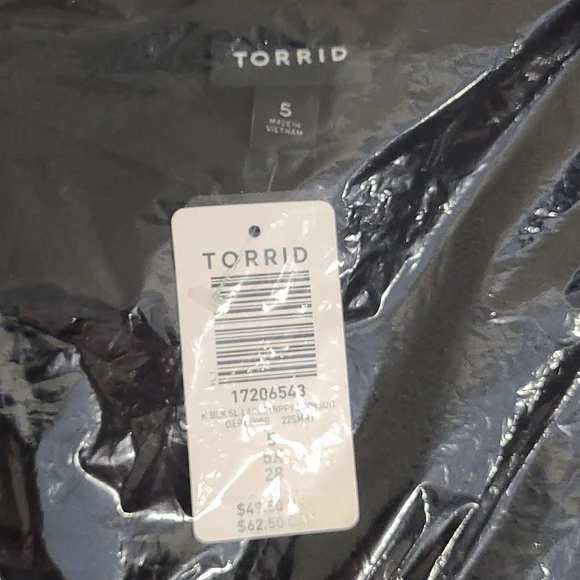 Torrid Surplice Strappy Bodysuit Lace Black - Picture 8 of 10